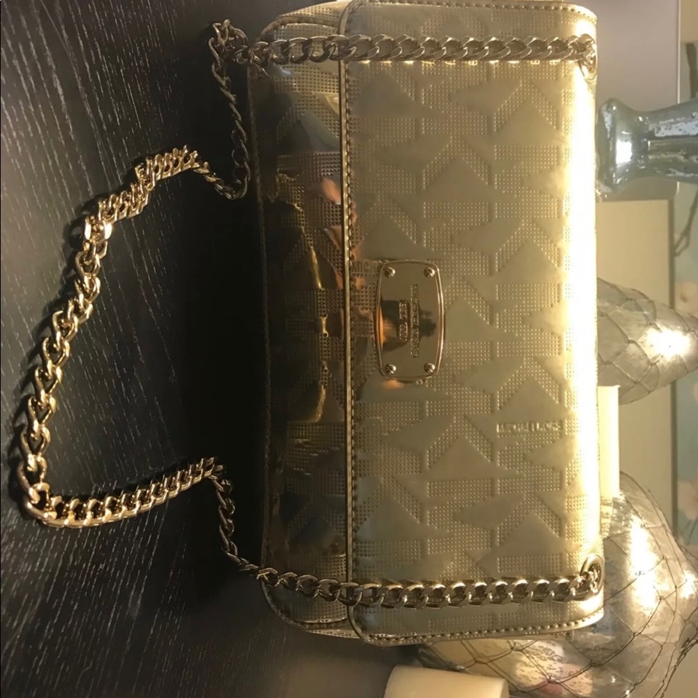 Michael Kors gold chain bag